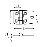 COVERED HINGE A4 57X37 — 86754057 37 MTECH