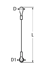 SECURITY WIRE A2 200MM — 87192200 MTECH