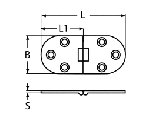 HINGE A4 66X30 — 8897466 30 MTECH