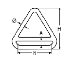 TRIANGLE WITH CROSS BAR A4 5MM — 8965405 MTECH