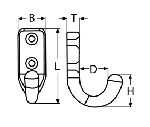 COAT HOOK — 814659440 MTECH