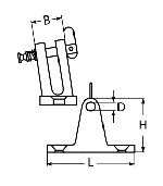 DECK HINGE 80°, REMOVABLE PIN — 8856456 17 MTECH