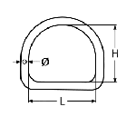 D-RING, WELDED AND POLISHED — 8274406 50 MTECH