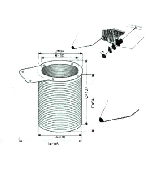 LARGE DRAIN SOCKET FOR RUBBER BOATS — 327.05 MAVIMARE