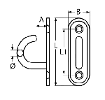 EYE PLATE WITH HOOK — 814657405 MTECH