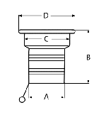 ГЪРЛОВИНА ЗА ГОРИВО С КЛЮЧ 1-1/2“/GAS/ — 83144GAS 1-1/2 MTECH