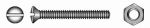 SLOTTED RAISED COUNTERSUNK HEAD SCREW WITH NUT - 8x60 mm — 9096448 60 MTECH