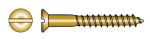 LOTTED HEAD WOOD SCREW, BRONZE, COUNTERSUNK HEAD - 6x60 mm — 9009716 60 MTECH