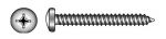 CROSS RECESSED TAPPING SCREW, PAN HEAD — 79814048 19 MTECH