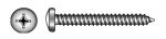 CROSS RECESSED TAPPING SCREW, PAN HEAD — 79814048 25 MTECH