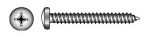 CROSS RECESSED TAPPING SCREW, PAN HEAD — 79814048 32 MTECH