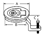 LIFTING RING WITH LOCK A4 61 mm — 814060461 MTECH