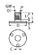 ANTENNA BASE WITH GROUND PLATE — 8603425 MTECH