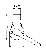 СТОЙКА ЗА АНТЕНА ЗА РЕЛИНГ, 22-25 mm — 8332422/25 MTECH