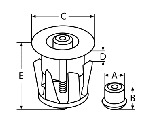 UNIVERSAL SNAP IN PLUNGER MINI — 814742339 MTECH