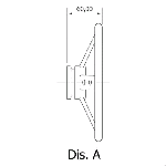 WHEEL IN STAINLESS STEEL WITH BLACK COLOUR POLYURETHANE HANDGRIP, ф350 mm — V.RM35 MAVIMARE