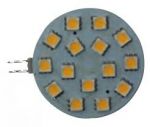 LED ЛУНИЧКА G4 12LED 3W 10/30V ф45mm /топла светлина/ — GS10514