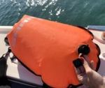 НАДУВАЕМА ВОДОУСТОЙЧИВА РАНИЦА “SHARK“ ORANGE 720x360mm 28L — B0770028 TREM