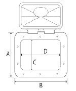 ИНТЕРИОРНА КУТИЯ С КАПАК 275x375 mm, /БЯЛА/ — L5316375 TREM