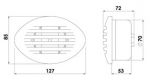 FLUSH MOUNT HORN ROUND RECESS 12V — L0212105 TREM