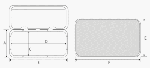 WATERPROOF ABS ACCESS HATCH WITH COVERED SCREWS 607X243 WHITE — L5424607 TREM