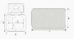 WATERPROOF ABS ACCESS HATCH WITH COVERED SCREWS 370X375 WHITE — L5437375 TREM