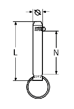 PIN WITH BALL LOCK — 847428 53 MTECH