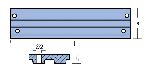 PLATE FOR TRIM MERCURY 40-60HP, ZINC — 00816 TSEAL