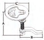 RING LATCH ROUND TYPE NO LOCK — GS72417