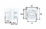 FLUSH MOUNT BATTERY SWITCH — L0610816 TREM