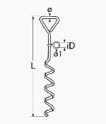 GROUND ANCHOR, 420 mm — 85474420 MTECH