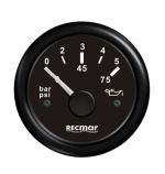 OIL PRESSURE 10-184°C 0/5 BAR BLACK — RECKY15201