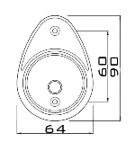 NAVIGATION LIGHTS HORIZONTAL MOUNTING 12V 8W “ANTARES“ — L6674610 TREM