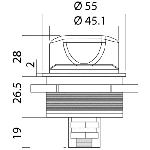 МИНИ КЛЮЧ МАСА “OFF-ON-OUT“, 32V/200А — L0610823 TREM