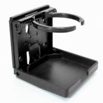 DRINK HOLDER PLASTIC FRONT OPENING BLAC — GS41471
