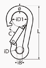 SPRING HOOK — 8249413 160 MTECH