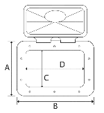 ACCESS HATCH 375x370 mm, CREMA — L5333370 TREM