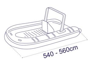 ПОКРИВАЛО ЗА ЛОДКА RIB  540/560 - 230 — O3254560 TREM