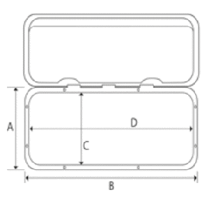 WATERPROOF AAS WALKABLE INSPECTION HATCH 606x353 mm, BLACK — L5434606 TREM