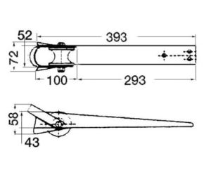 BOW ROLLER-MOUNT — GS70012