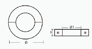 ЦИНКОВ АНОД ЗА ВАЛ 75 mm — 00568 TSEAL