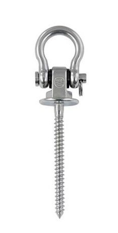 SCREW WITH BOW SHACKLE, WOOD THREAD, MT-SERIES — 815065408 080 MTECH