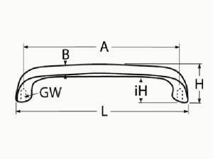 DRAWER OR CABINET HANDLE — 8150504152 MTECH