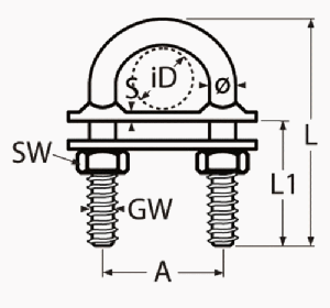 U-BOLT, HEAVY DUTY — 814906412 110 MTECH