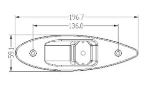 КОМПЛЕКТ НЕРЪЖДАЕМИ LED НАВИГАЦИОННИ СВЕТЛИНИ ЗА ВГРАДЕН МОНТАЖ — L6232197 TREM