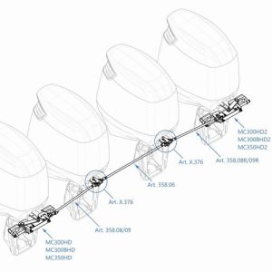 ЩАНГА ЗА СВЪРЗВАНЕ НА ДВА ДВИГАТЕЛЯ 820mm — 358.06 MAVIMARE