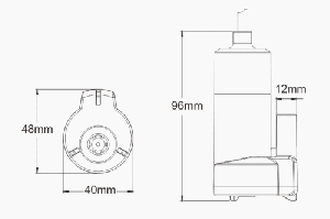 LOW VOLTAGE SUBMERSIBLE PUMP 12LPM 12V — SFSP1L01201