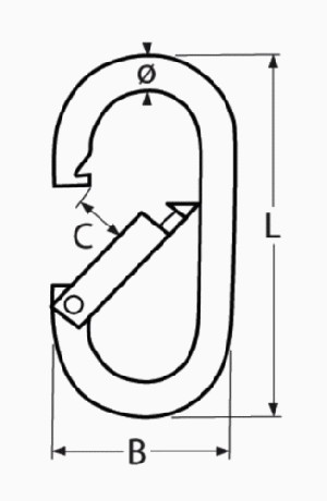 ОВАЛНА КАРАБИНА A4 6x60 — 8962406 60 MTECH