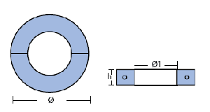 ЦИНКОВ АНОД ЗА ВАЛ 55 mm — 00561 TECNOSEAL