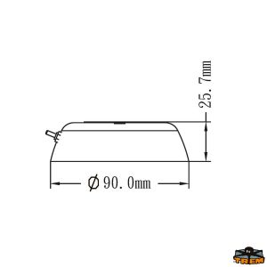 ВОДОУСТОЙЧИВ LED ПЛАФОН С КЛЮЧ — L4400668 TREM